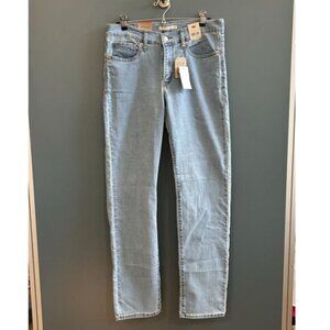 NWT Levis 314 Shaping Straight Womens Jeans Light Wash 31x32 Stretch Denim Mid-R